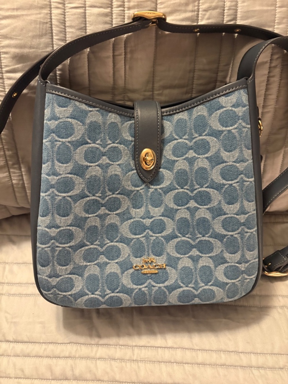 Coach Hadley Convertible Crossbody Bag In Signature Denim - Picture 6 of 13